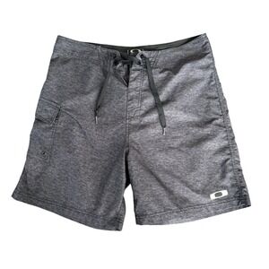 Oakley Board Shorts Mens 34 Gray Surf Swim Athleisure Gorpcore Summer Beach